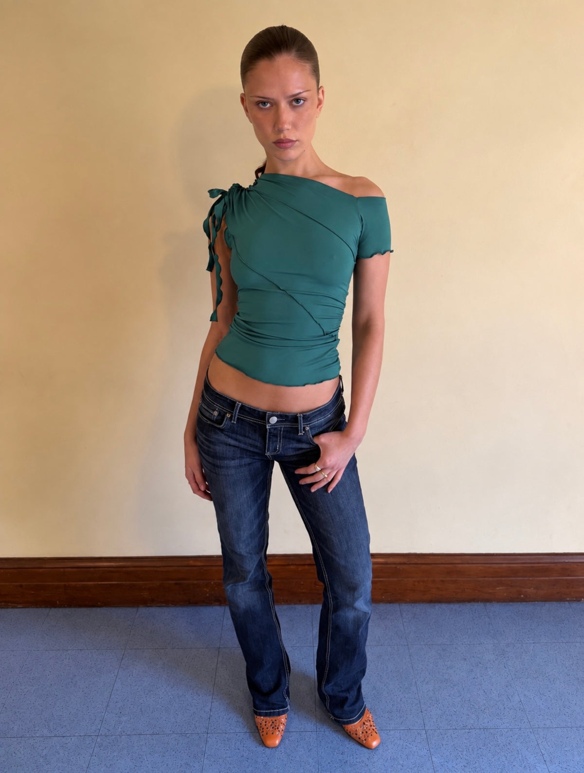 SUMMER POP TOP SAGE BLUE