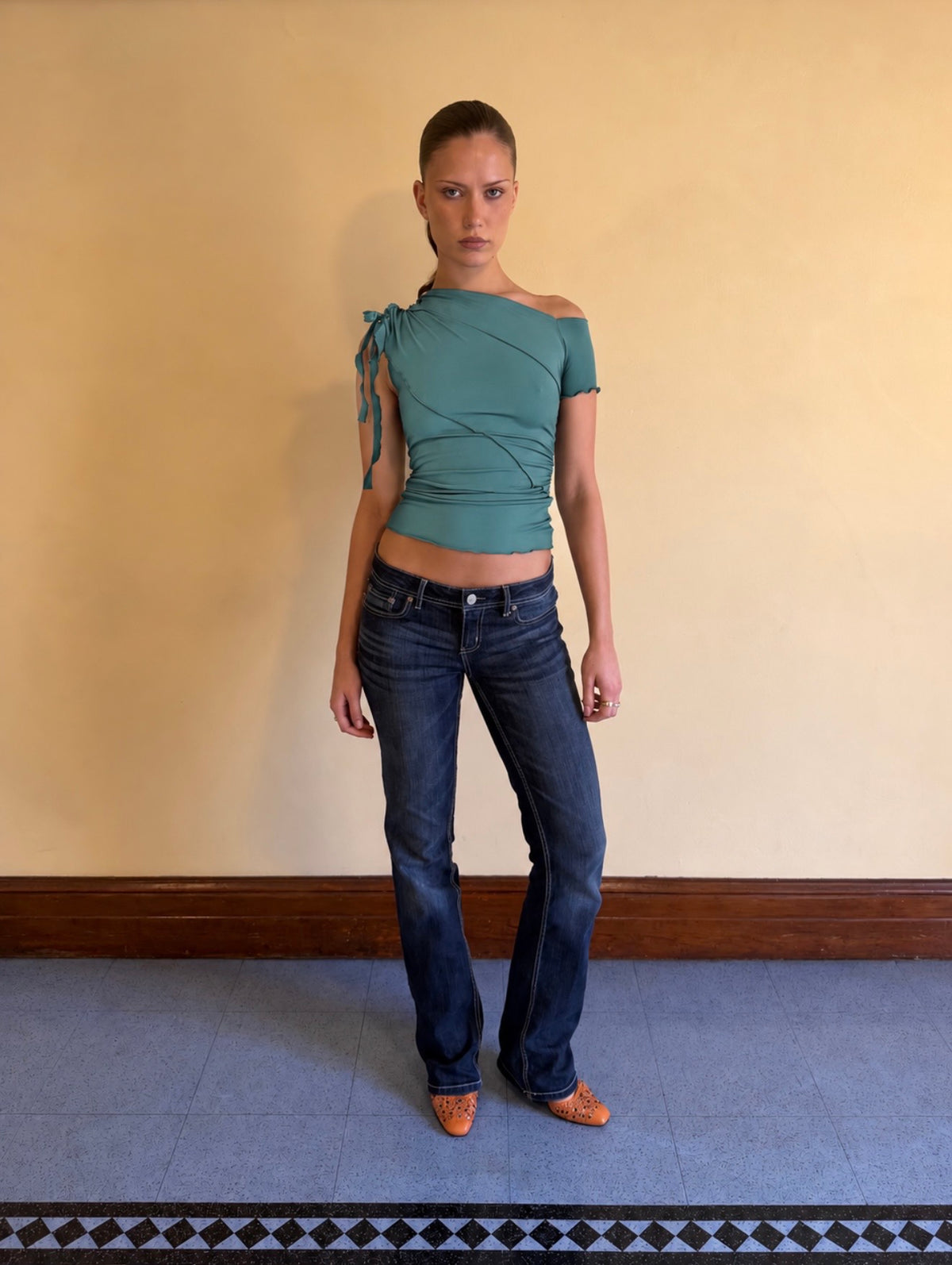 SUMMER POP TOP SAGE BLUE