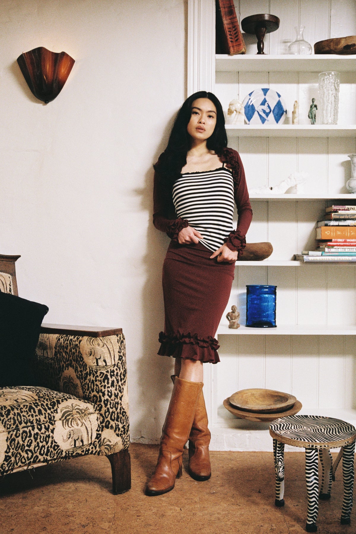 RUFFLE BOLERO WINE